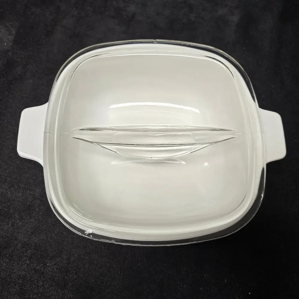 CorningWare Blue Cornflower 1.5 & 2 QT. Stoneware Casserole Dish x2 & Glass Lid